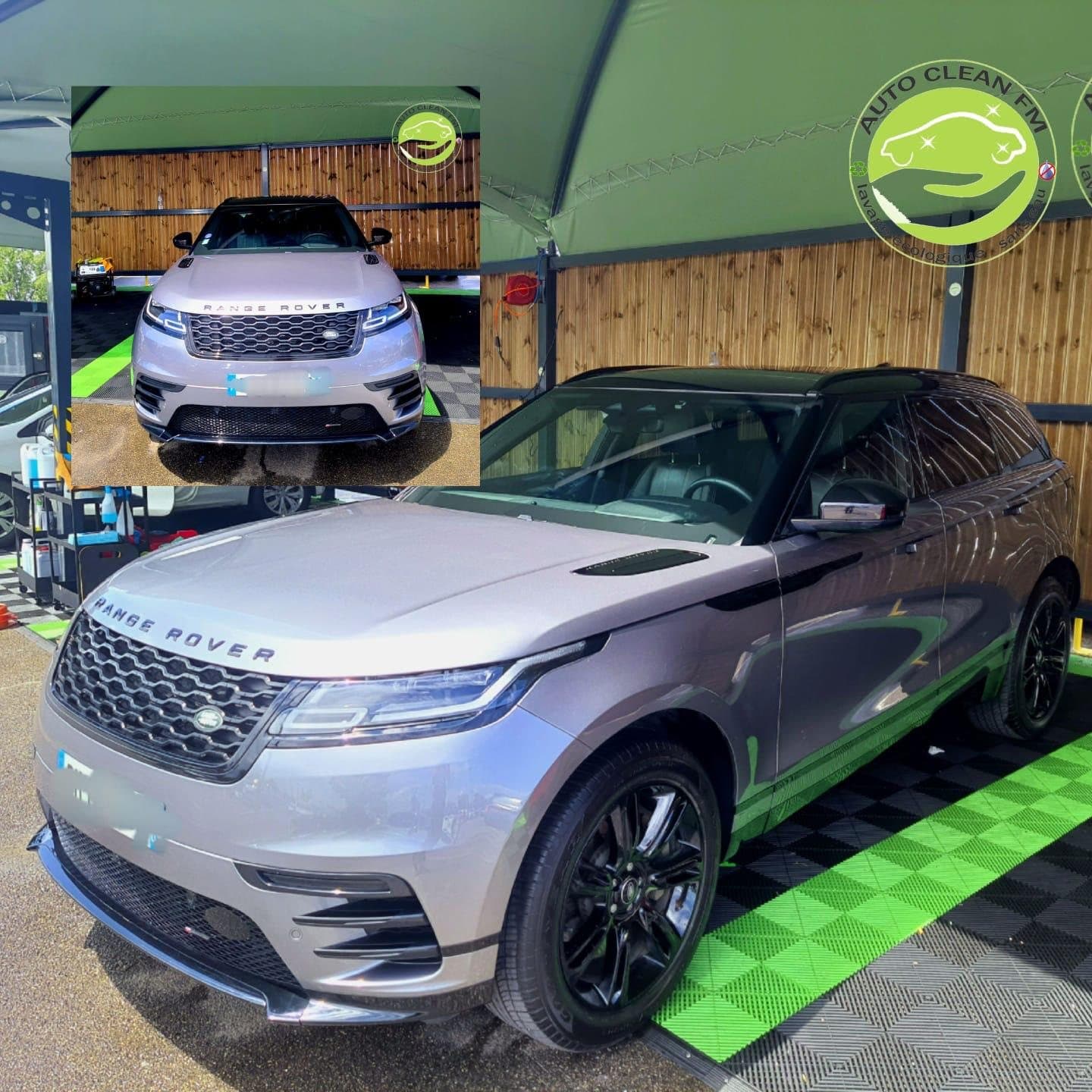 Range Rover Velar sous l'auvent AUTO CLEAN FM